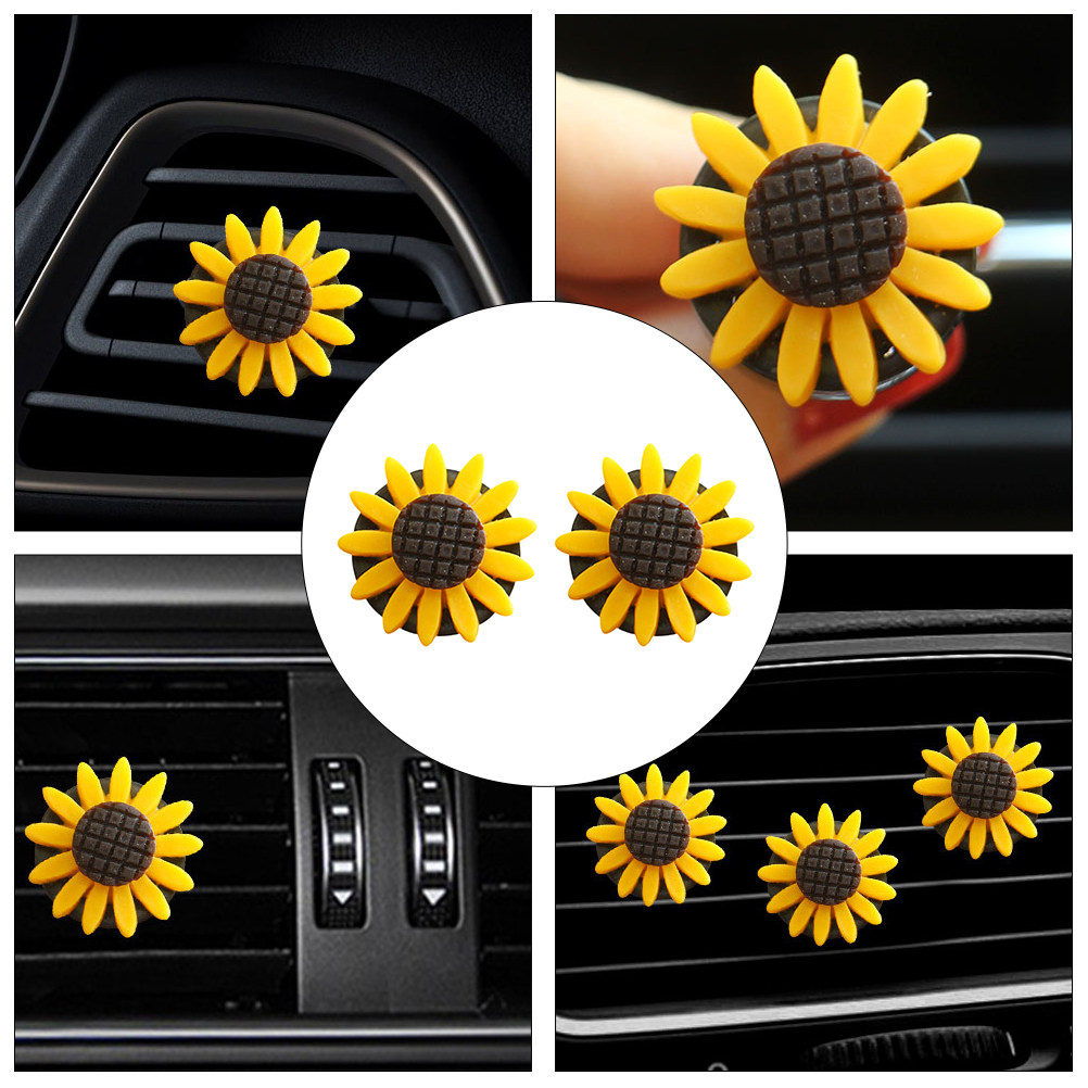 2Pcs Sunflower Car Aromatherap - Home Fragrance Collection 评论和价格
