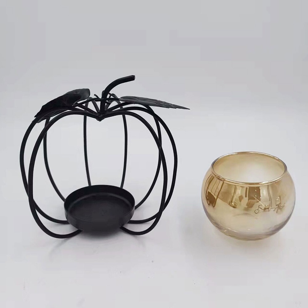 Iron, Glass Iron Glass Candle  - Amber Jar Candle 评论和价格