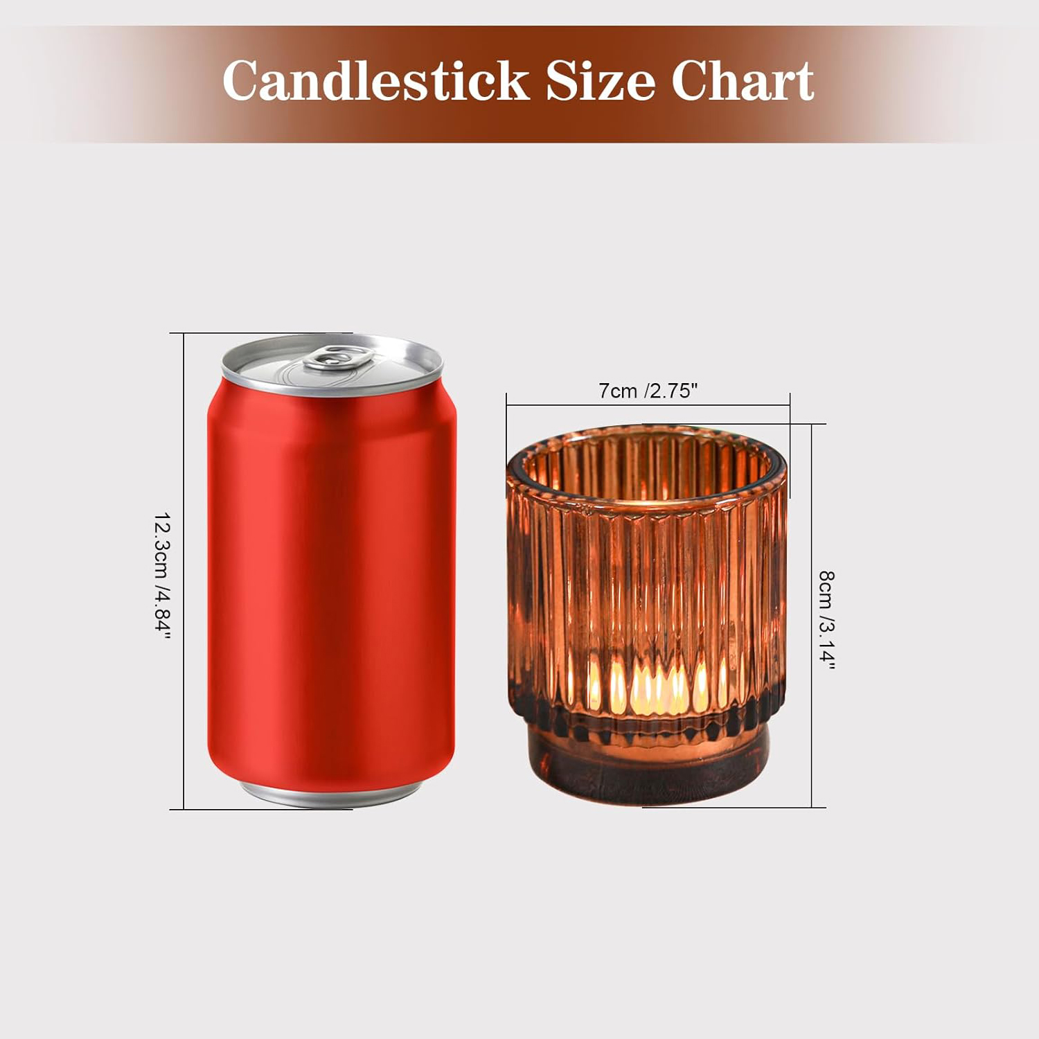 Vintage Ribbed Amber Glass Tea - Amber Jar Candle 评论和价格