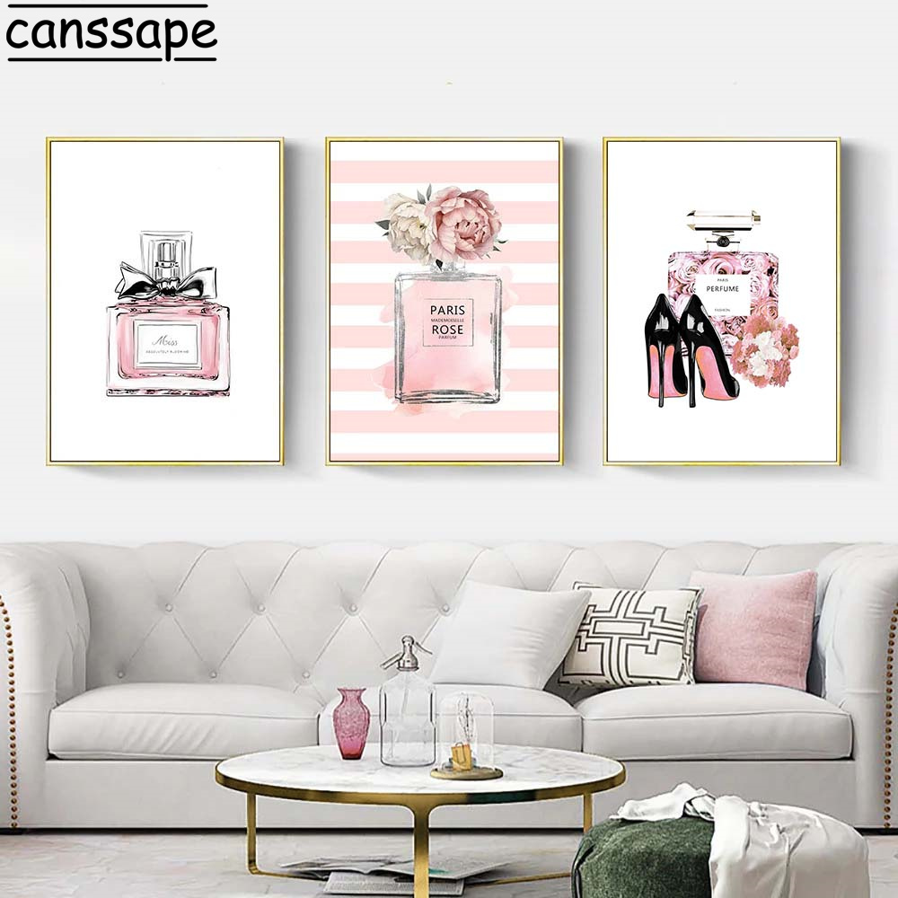 Modern Poster Pink Perfume Bot - Room Spray Bottle 评论和价格