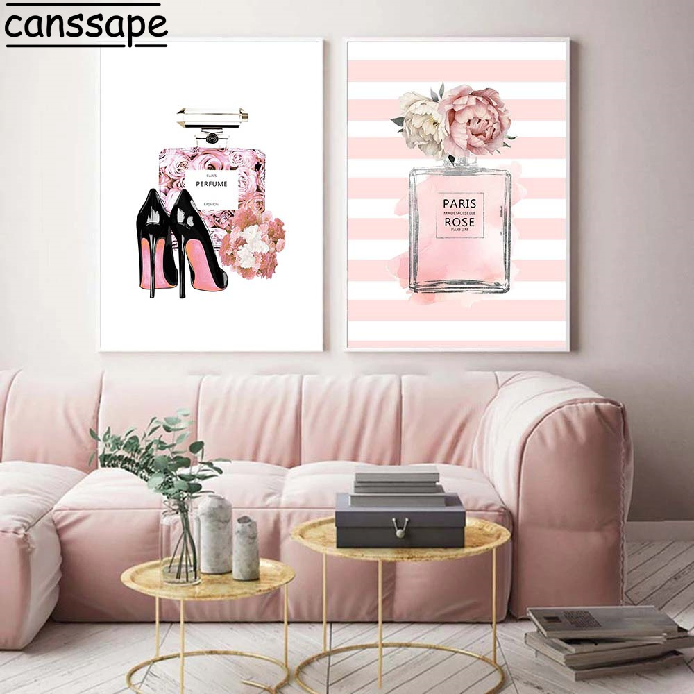 Modern Poster Pink Perfume Bot - Room Spray Bottle 评论和价格