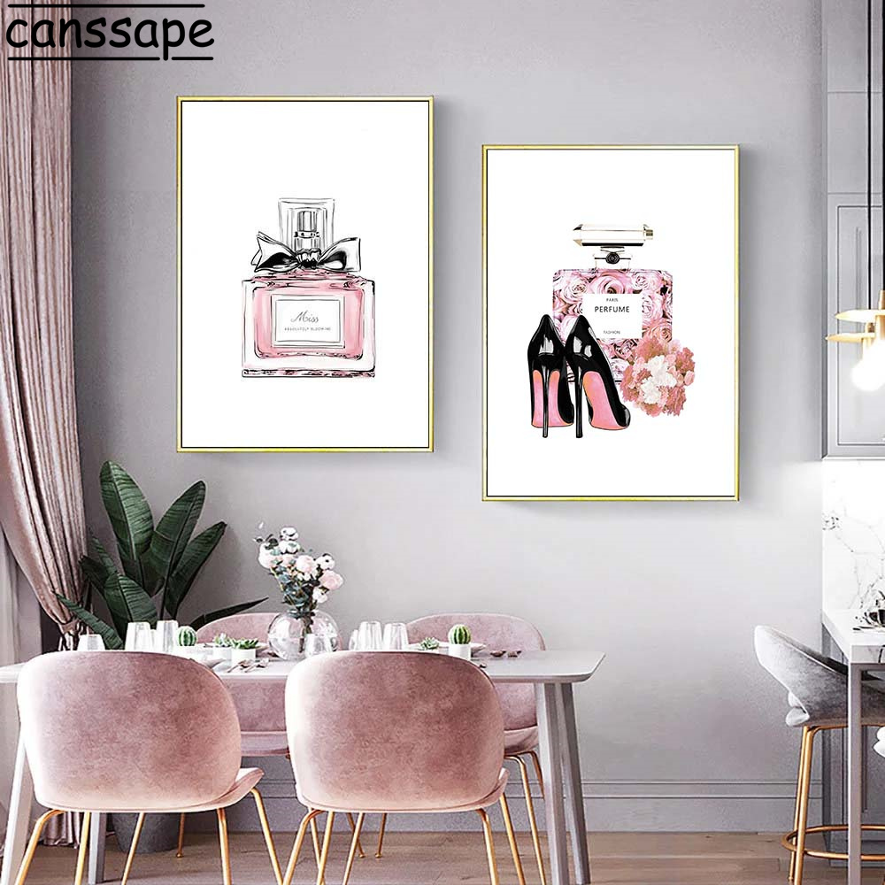 Modern Poster Pink Perfume Bot - Room Spray Bottle 评论和价格